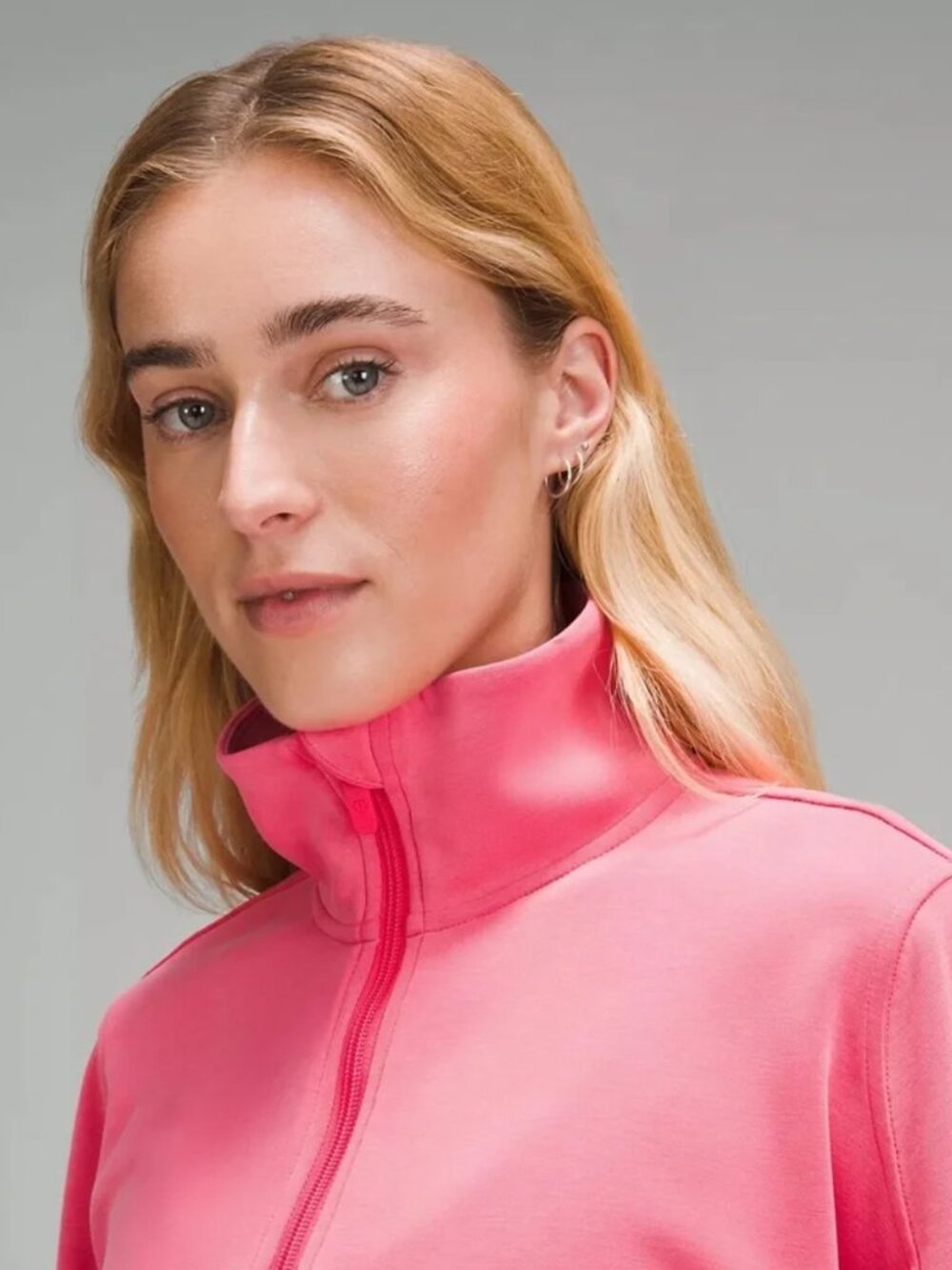 Lululemon Brushed Softstreme Half Zip in Glaze Pink | Size 6 - Picture 4 of 16